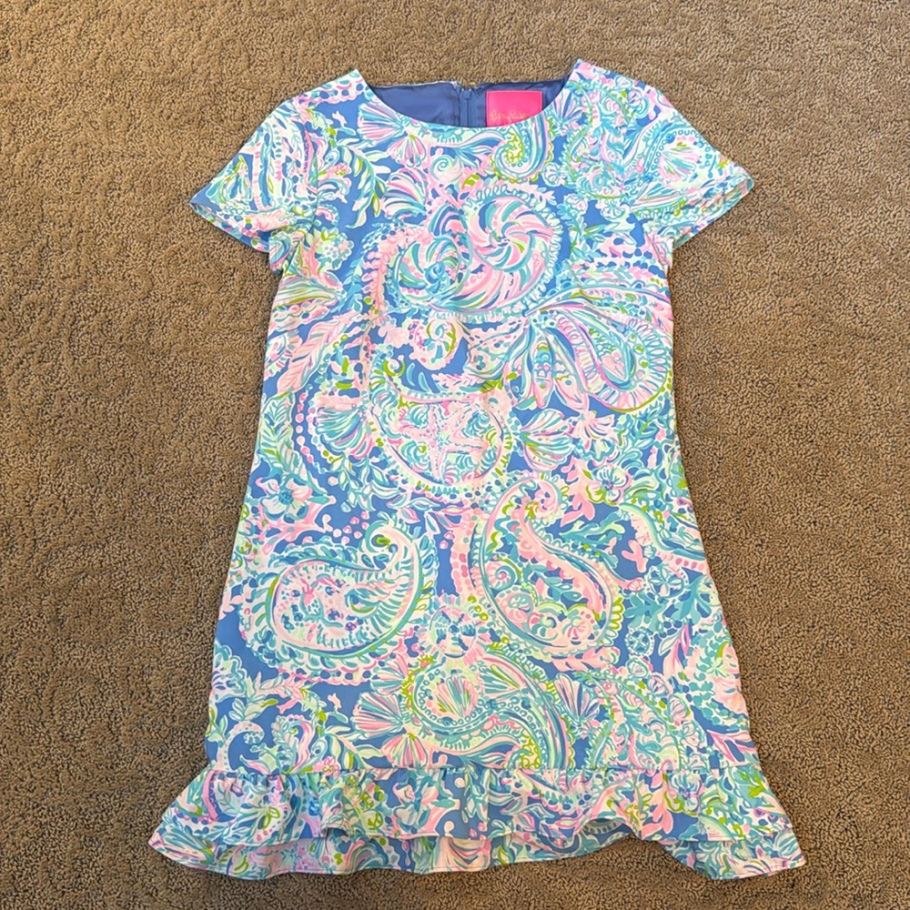 Lilly Pulitzer Blue and Pink Paisley Dress
